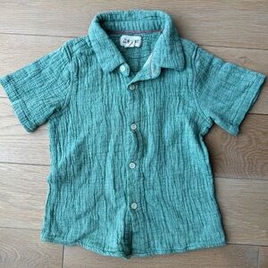 Me & Henry Boys Short Sleeve Button Down Sz 5/6T